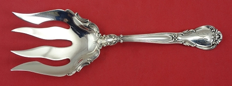 Fish Serving Fork large applied lacing 8 3/8
